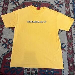 Vintage Y2K Oakley Center Logo T Shirt Adult Large Yellow Gorp Core